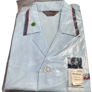 Men’s JC Penney 2 Piece Pajama Set Medium Permanent Press Light Blue Men’s Shop